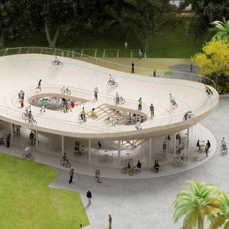 Pavilionul bicicletelor. NL Architects