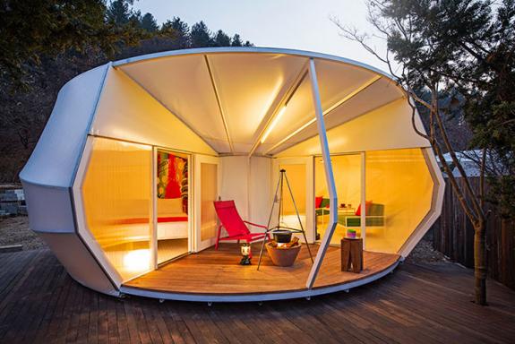 Corturile high-tech ofera confortul unei case in mijlocul naturii