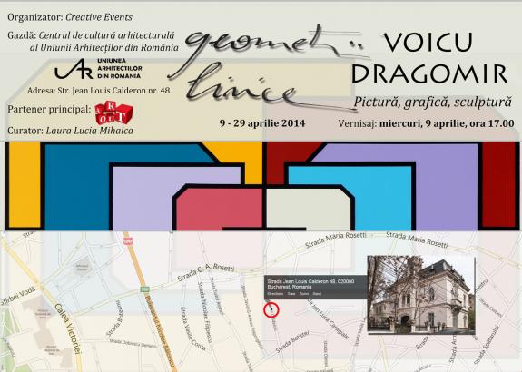 Art Out va invita la Expozitia de arte plastice "Geometrii lirice" - Voicu Dragomir