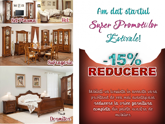 Grupul Simex a dat startul Super-Reducerilor Estivale  la toate programele de mobilier!